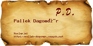Pallek Dagomér névjegykártya